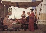 John William Waterhouse The flower Stall oil painting picture wholesale